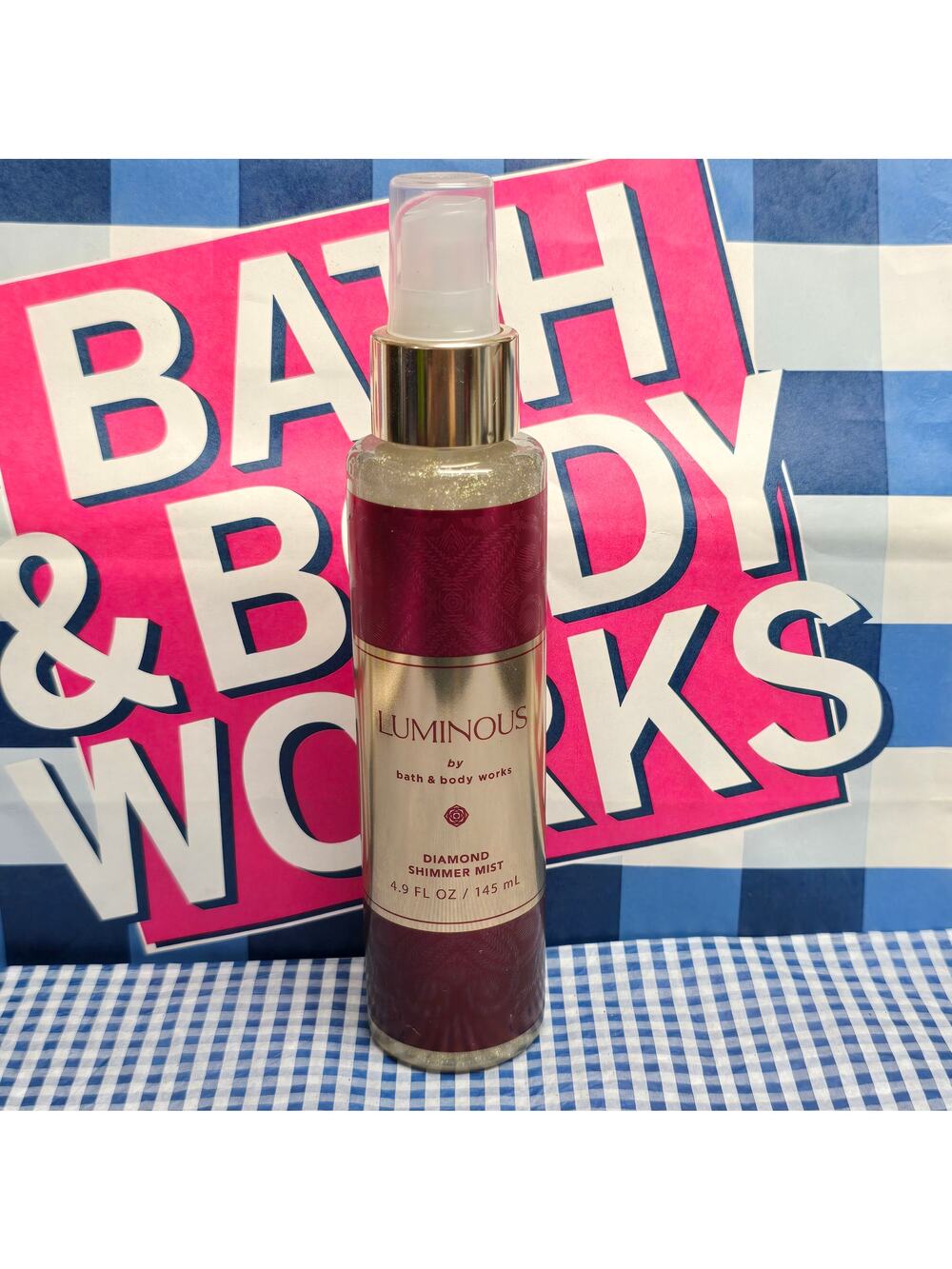 BBW Luminous Diamond Shimmer Sparkle Fine Fragrance Mist Travel Size 4.9 oz.